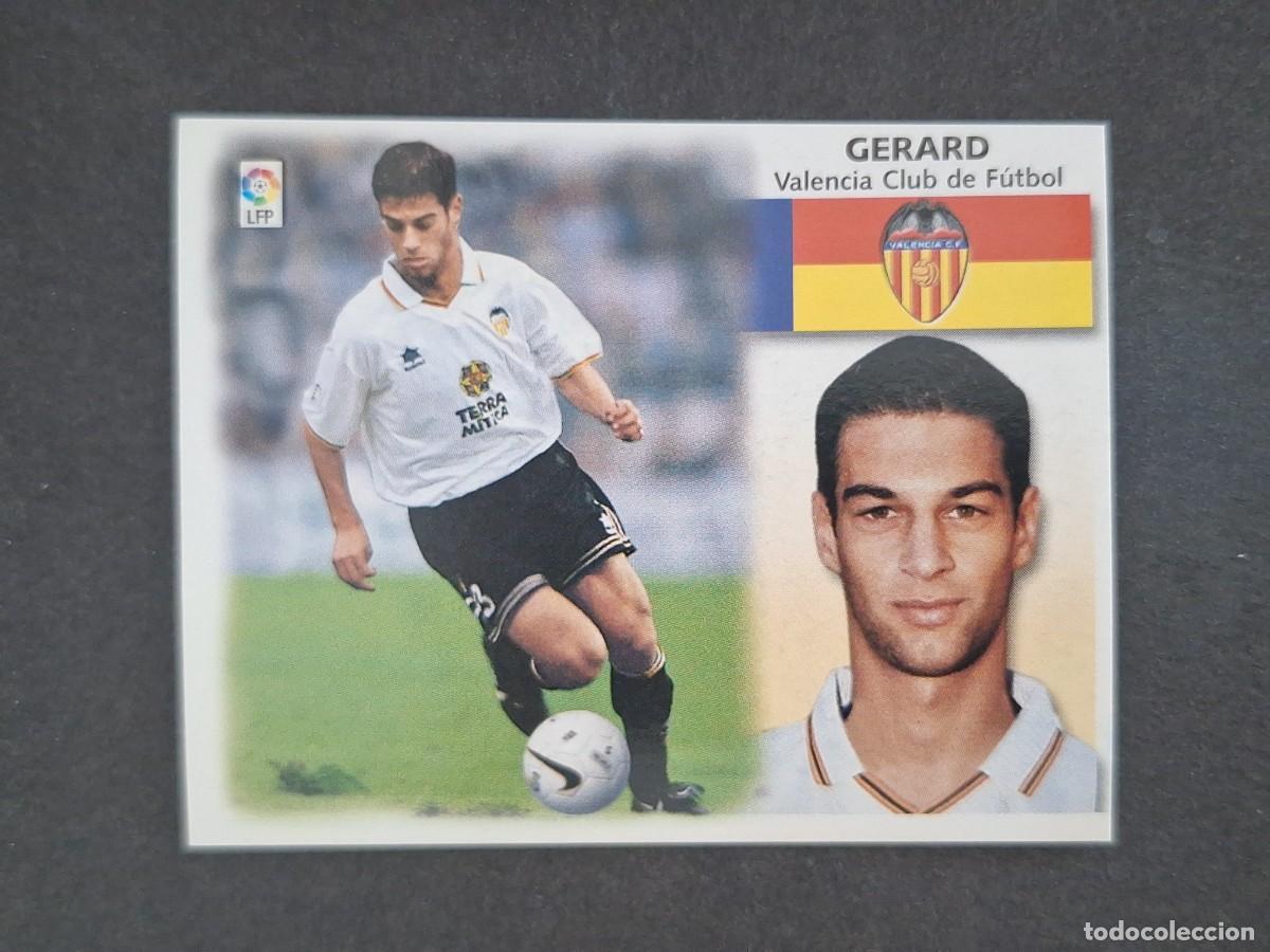 Cromos de f&uacute;tbol: L5 GERARD VALENCIA C. F. LIGA ESTE 1999 2000 99 00 NUNCA PEGADO SIN PEGAR