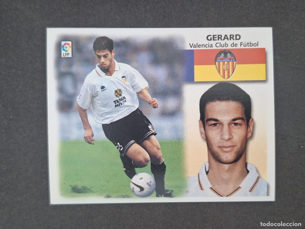 Cromos de f&uacute;tbol: L5 GERARD VALENCIA C. F. LIGA ESTE 1999 2000 99 00 NUNCA PEGADO SIN PEGAR