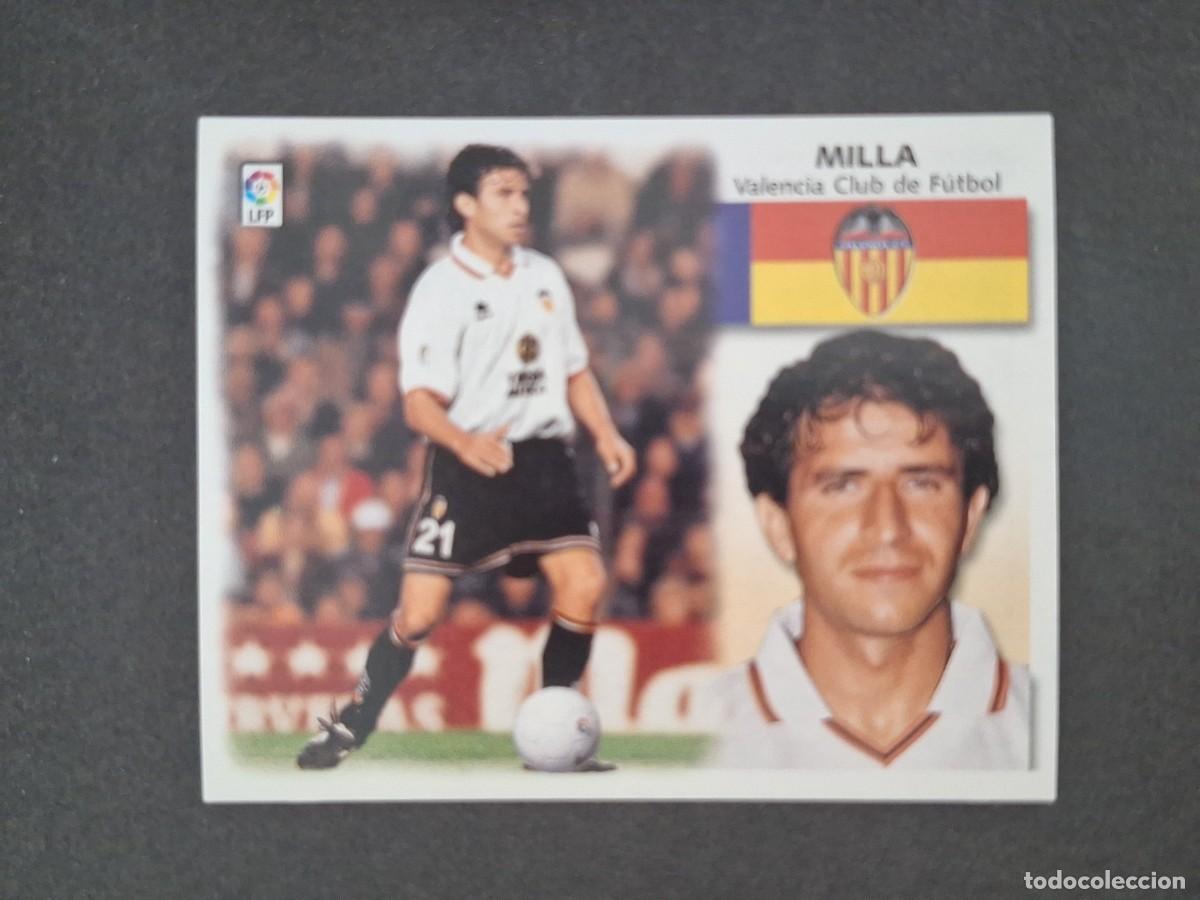 Cromos de f&uacute;tbol: L5 MILLA VALENCIA C. F. LIGA ESTE 1999 2000 99 00 NUNCA PEGADO SIN PEGAR