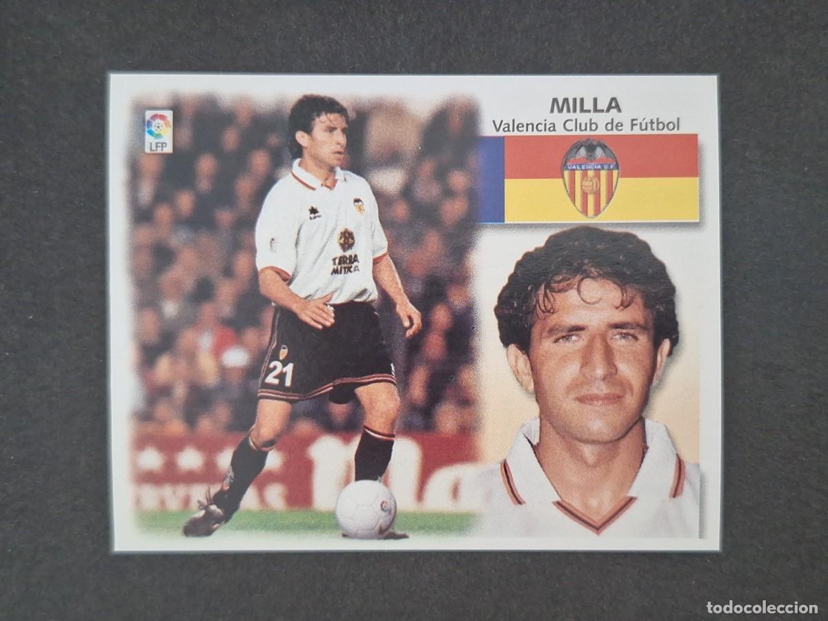 Cromos de f&uacute;tbol: L5 MILLA VALENCIA C. F. LIGA ESTE 1999 2000 99 00 NUNCA PEGADO SIN PEGAR