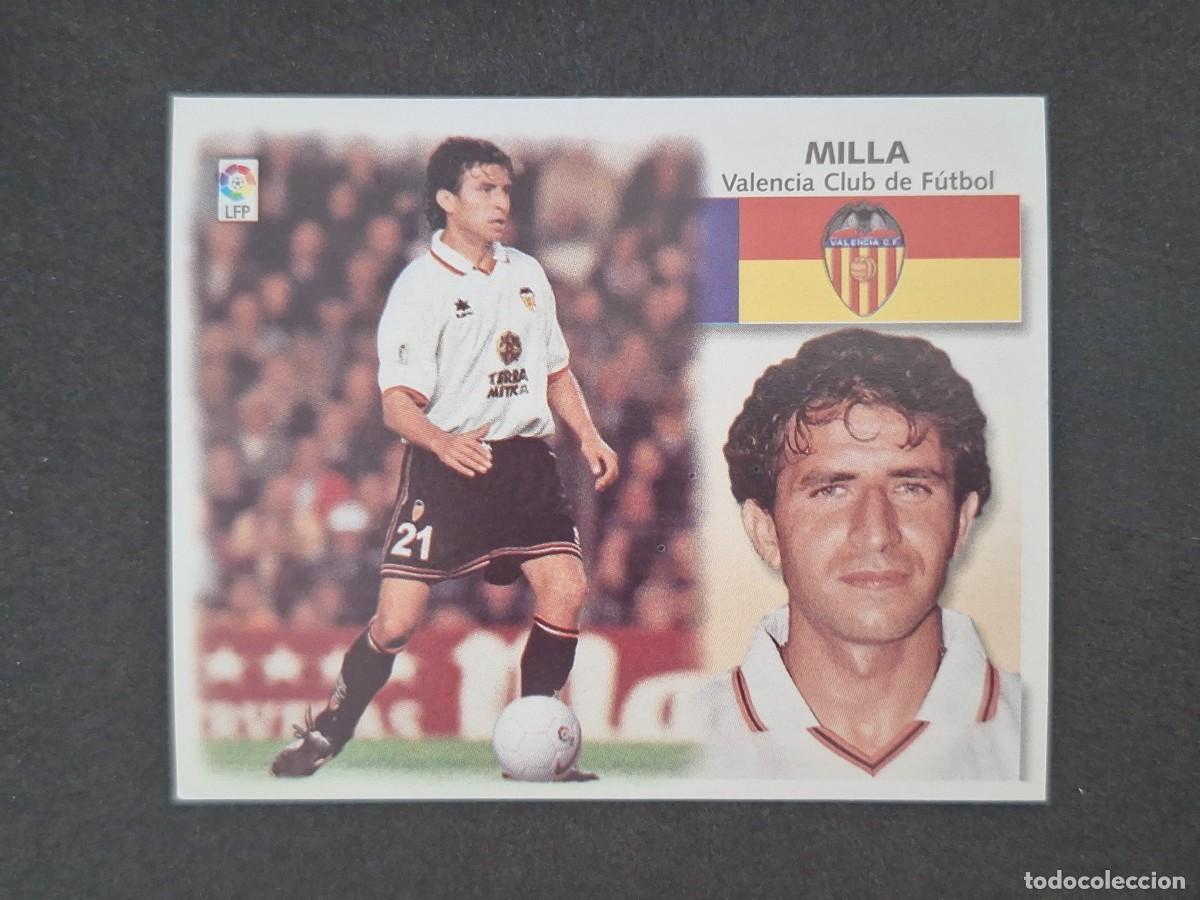 Cromos de f&uacute;tbol: L5 MILLA VALENCIA C. F. LIGA ESTE 1999 2000 99 00 NUNCA PEGADO SIN PEGAR