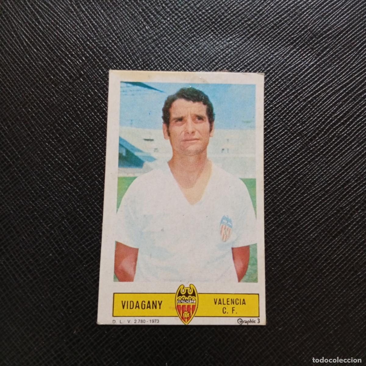Cromos de f&uacute;tbol: VIDAGA&Ntilde;Y VALENCIA ESTE 1973 1974 CROMO FUTBOL LIGA 73 74 - DESPEGADO - A206 PG70