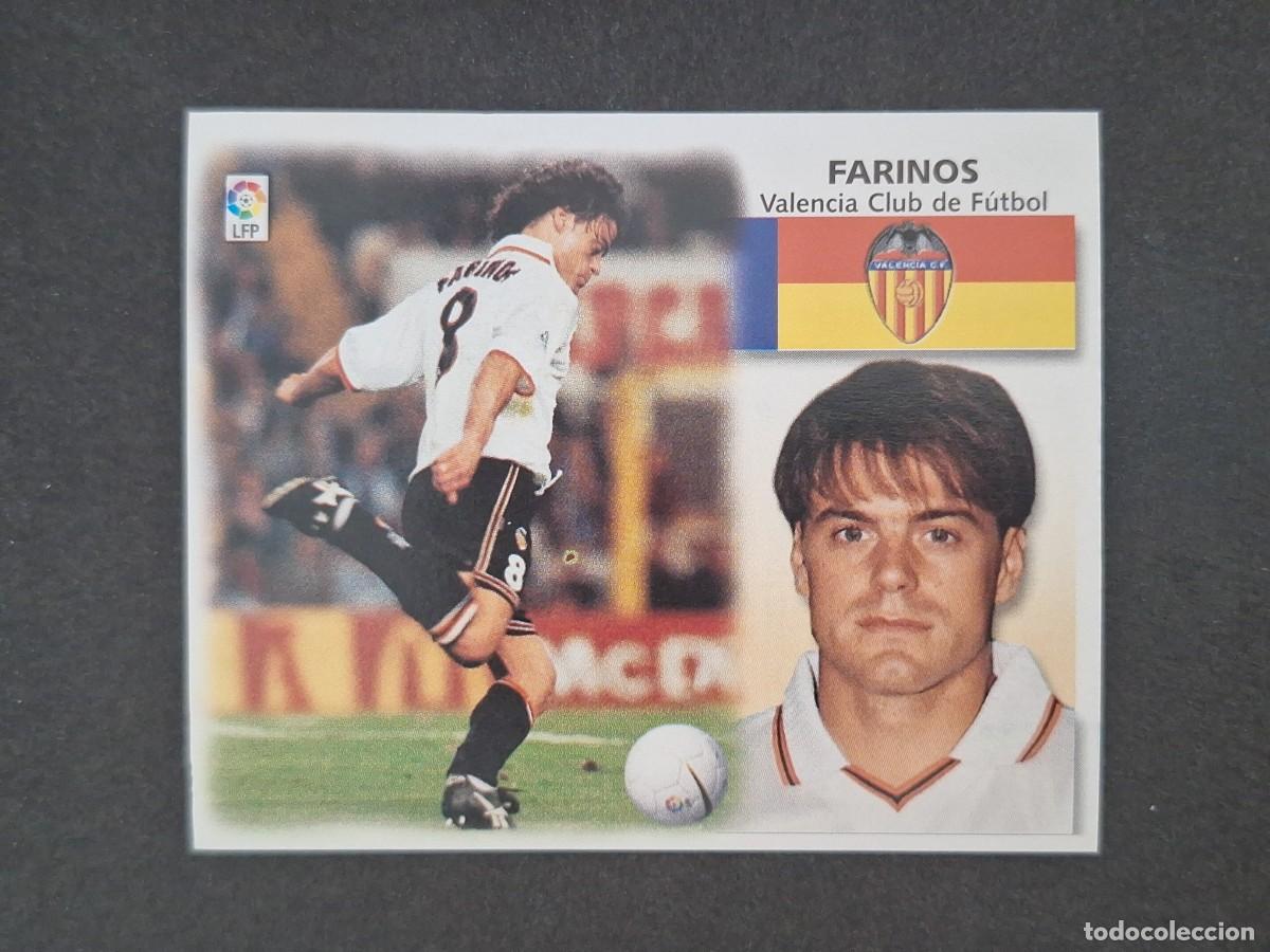 Cromos de f&uacute;tbol: L5 FARINOS VALENCIA C. F. LIGA ESTE 1999 2000 99 00 NUNCA PEGADO SIN PEGAR