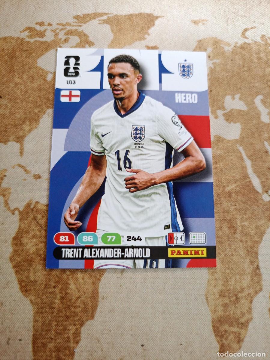 Cromos de f&uacute;tbol: U13 TRENT ALEXANDER-ARNOLD Adrenalyn WORLD cup 2026