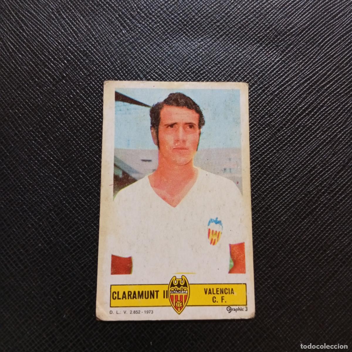 Cromos de f&uacute;tbol: CLARAMUNT II VALENCIA ESTE 1973 1974 CROMO FUTBOL LIGA 73 74 - DESPEGADO - A206 PG73