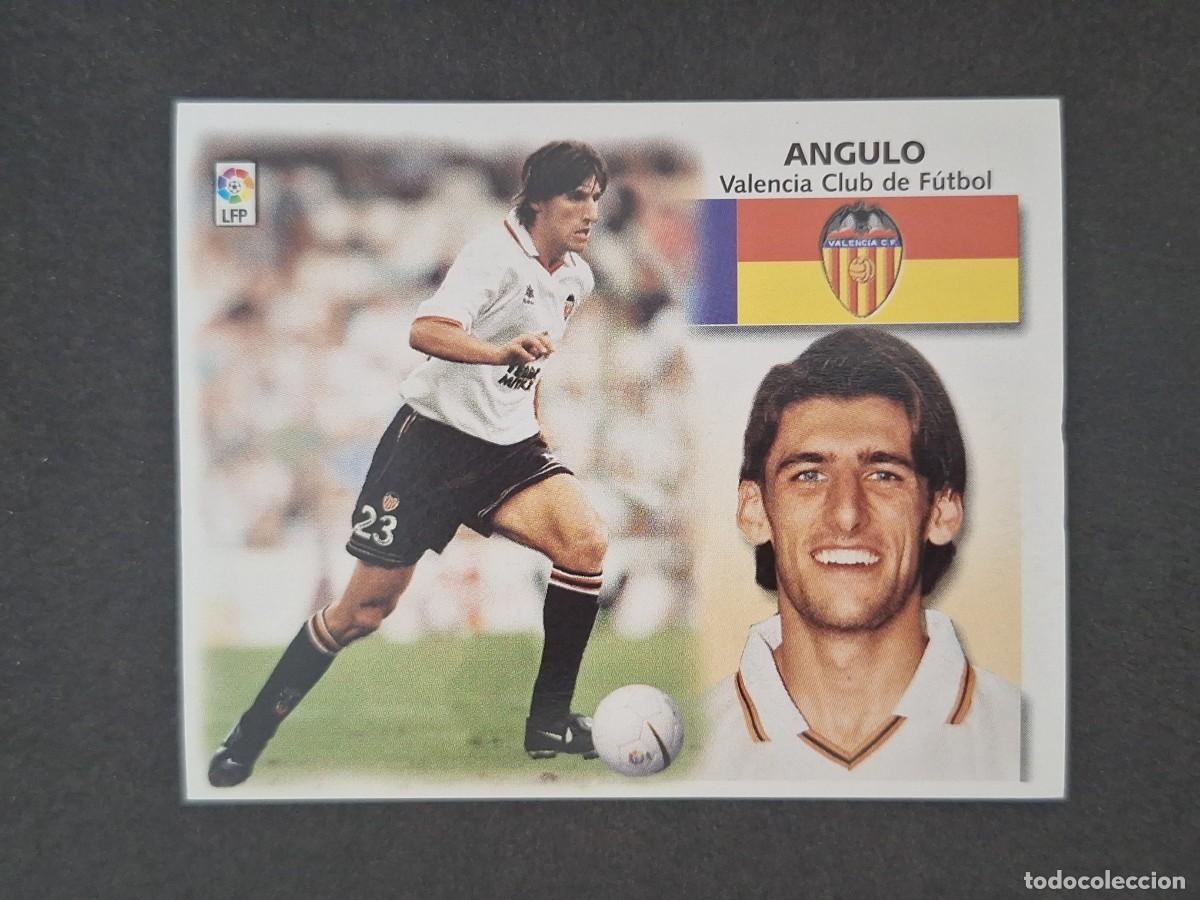 Cromos de f&uacute;tbol: L5 ANGULO VALENCIA C. F. LIGA ESTE 1999 2000 99 00 NUNCA PEGADO SIN PEGAR