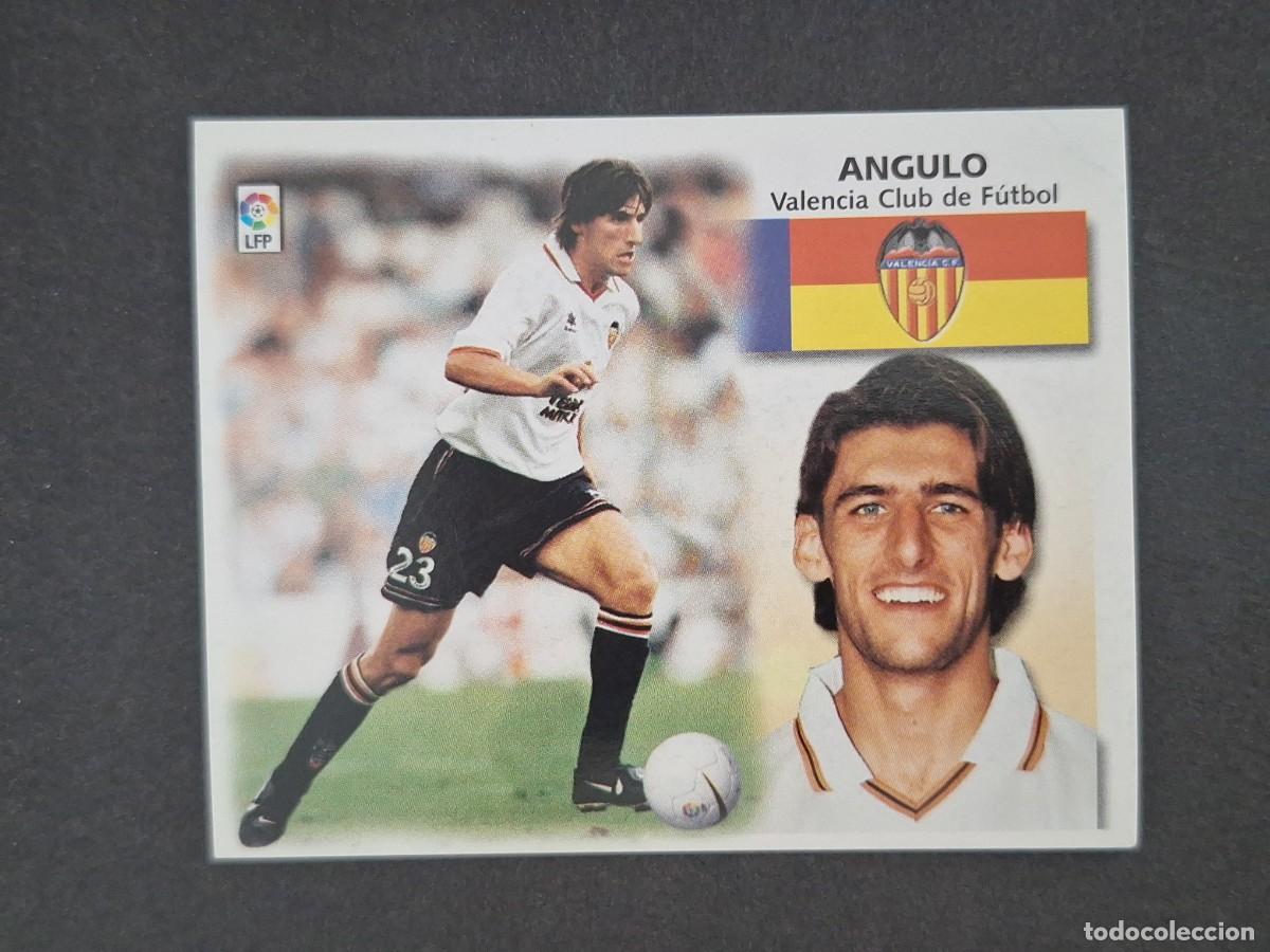 Cromos de f&uacute;tbol: L5 ANGULO VALENCIA C. F. LIGA ESTE 1999 2000 99 00 NUNCA PEGADO SIN PEGAR
