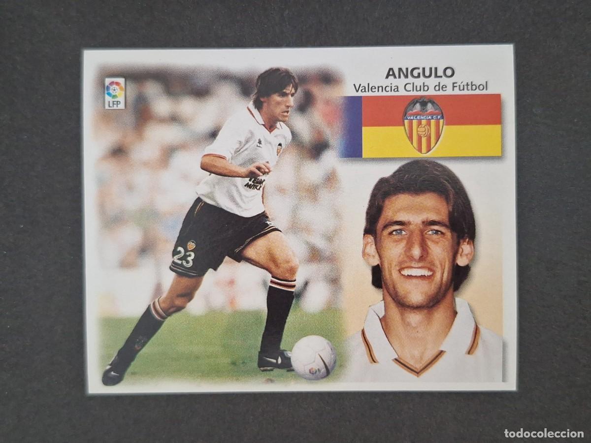 Cromos de f&uacute;tbol: L5 ANGULO VALENCIA C. F. LIGA ESTE 1999 2000 99 00 NUNCA PEGADO SIN PEGAR