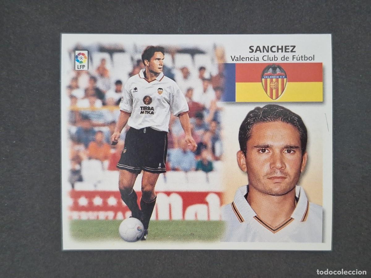 Cromos de f&uacute;tbol: L5 SANCHEZ VALENCIA C. F. LIGA ESTE 1999 2000 99 00 NUNCA PEGADO SIN PEGAR