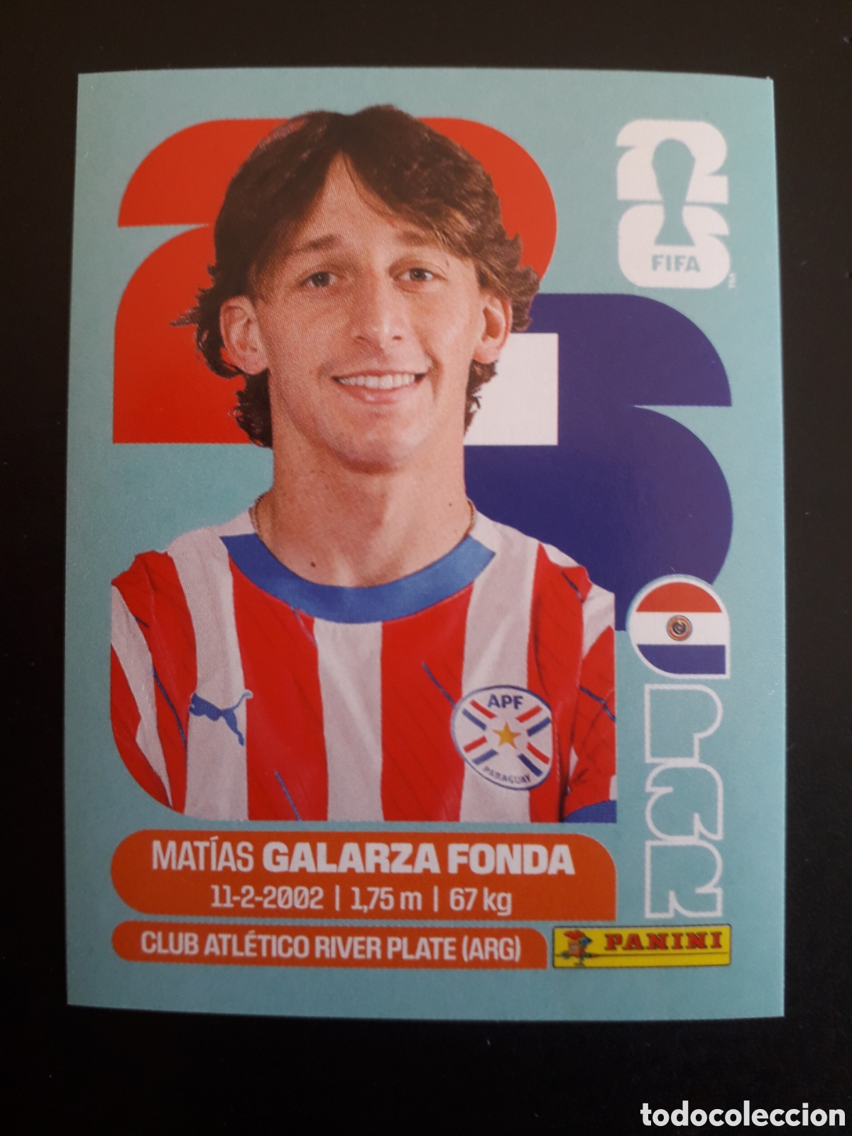 Cromos de f&uacute;tbol: GALARZA FONDA PARAGUAY PAR 14 MUNDIAL F&Uacute;TBOL 2026 FIFA WORLD CUP PANINI SIN PEGAR PEDIDO M&Iacute;NIMO 3&euro;.