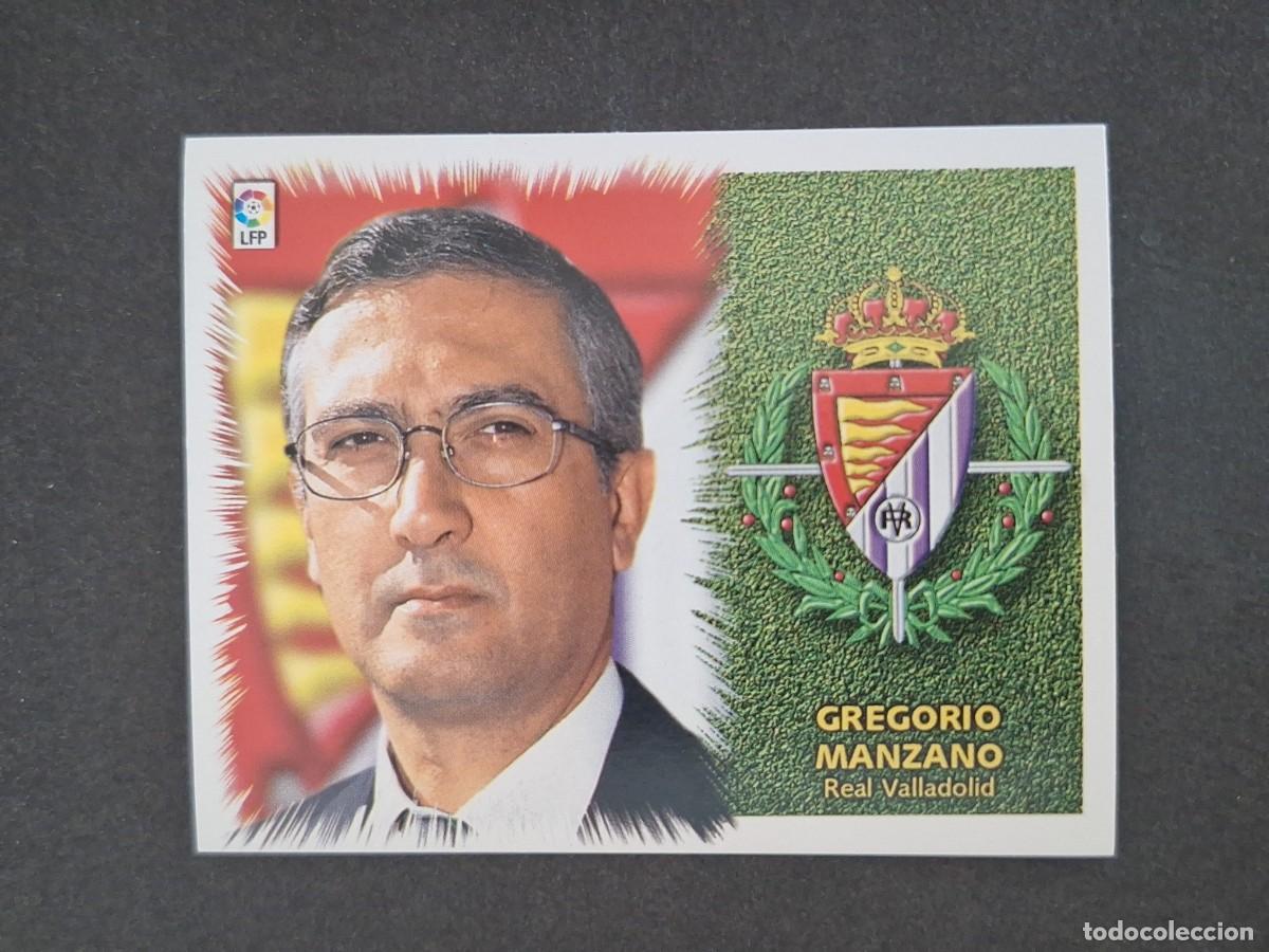 Cromos de f&uacute;tbol: L5 GREGORIO MANZANO ENTRENADOR REAL VALLADOLID LIGA ESTE 1999 2000 99 00 NUNCA PEGADO SIN PEGAR