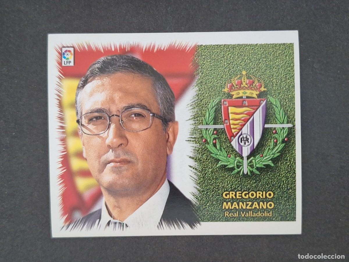 Cromos de f&uacute;tbol: L5 GREGORIO MANZANO ENTRENADOR REAL VALLADOLID LIGA ESTE 1999 2000 99 00 NUNCA PEGADO SIN PEGAR