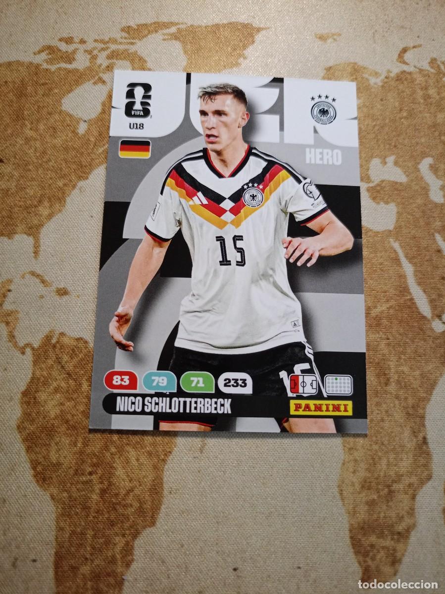 Cromos de f&uacute;tbol: U18 NIAM SCHLOTTERBECK Adrenalyn WORLD cup 2026
