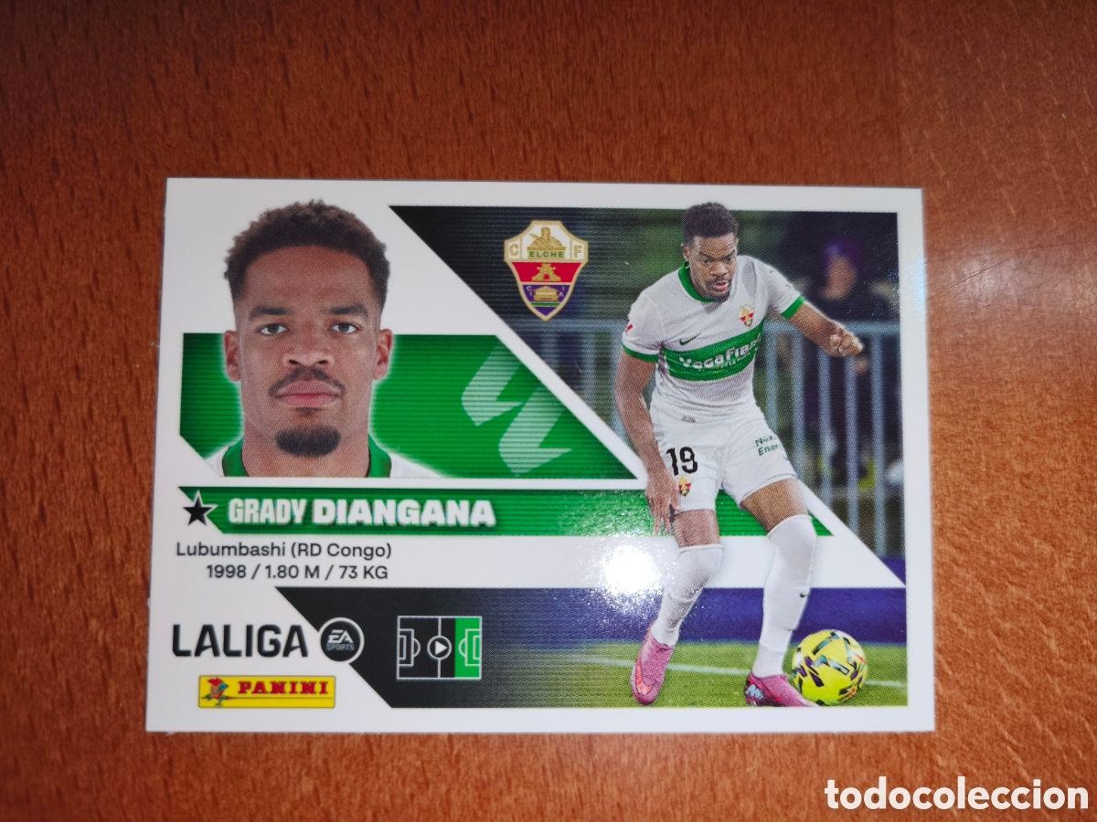Cromos de f&uacute;tbol: Diangana n&deg;19 liga este 26/27 Elche