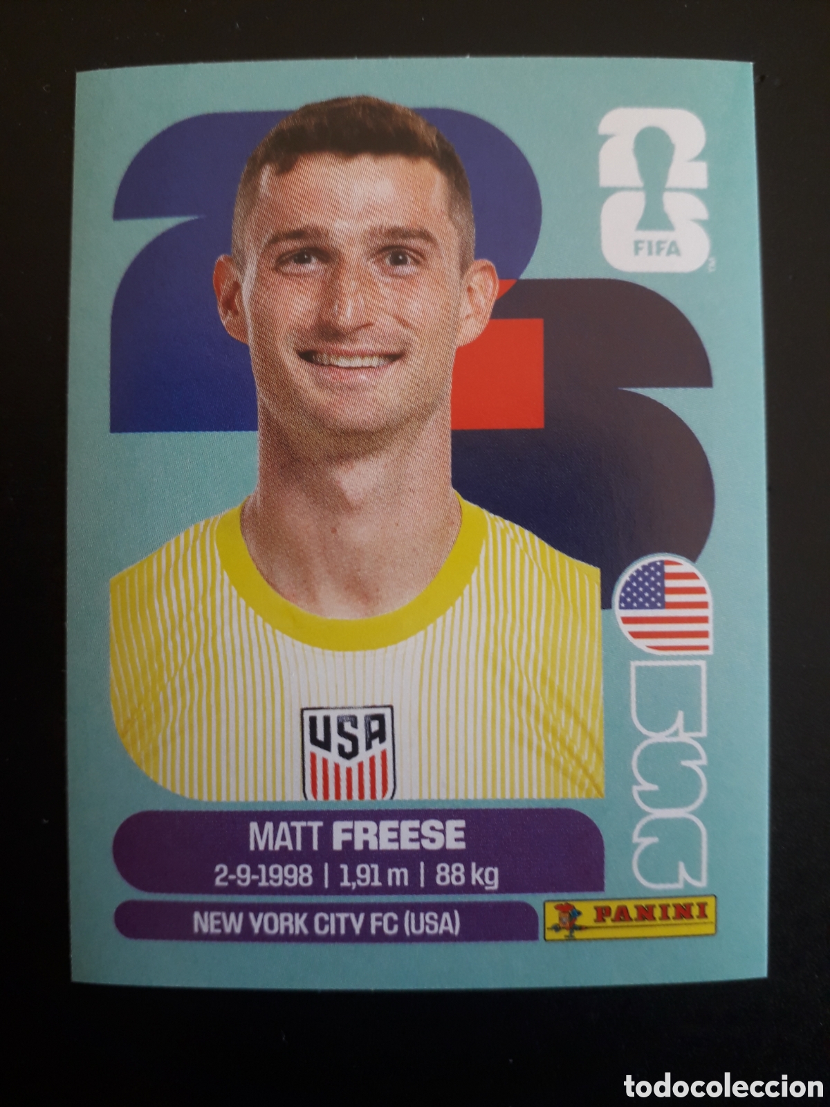 Cromos de f&uacute;tbol: FREESE ESTADOS UNIDOS USA 2 MUNDIAL F&Uacute;TBOL 2026 FIFA WORLD CUP PANINI SIN PEGAR PEDIDO M&Iacute;NIMO 3&euro;