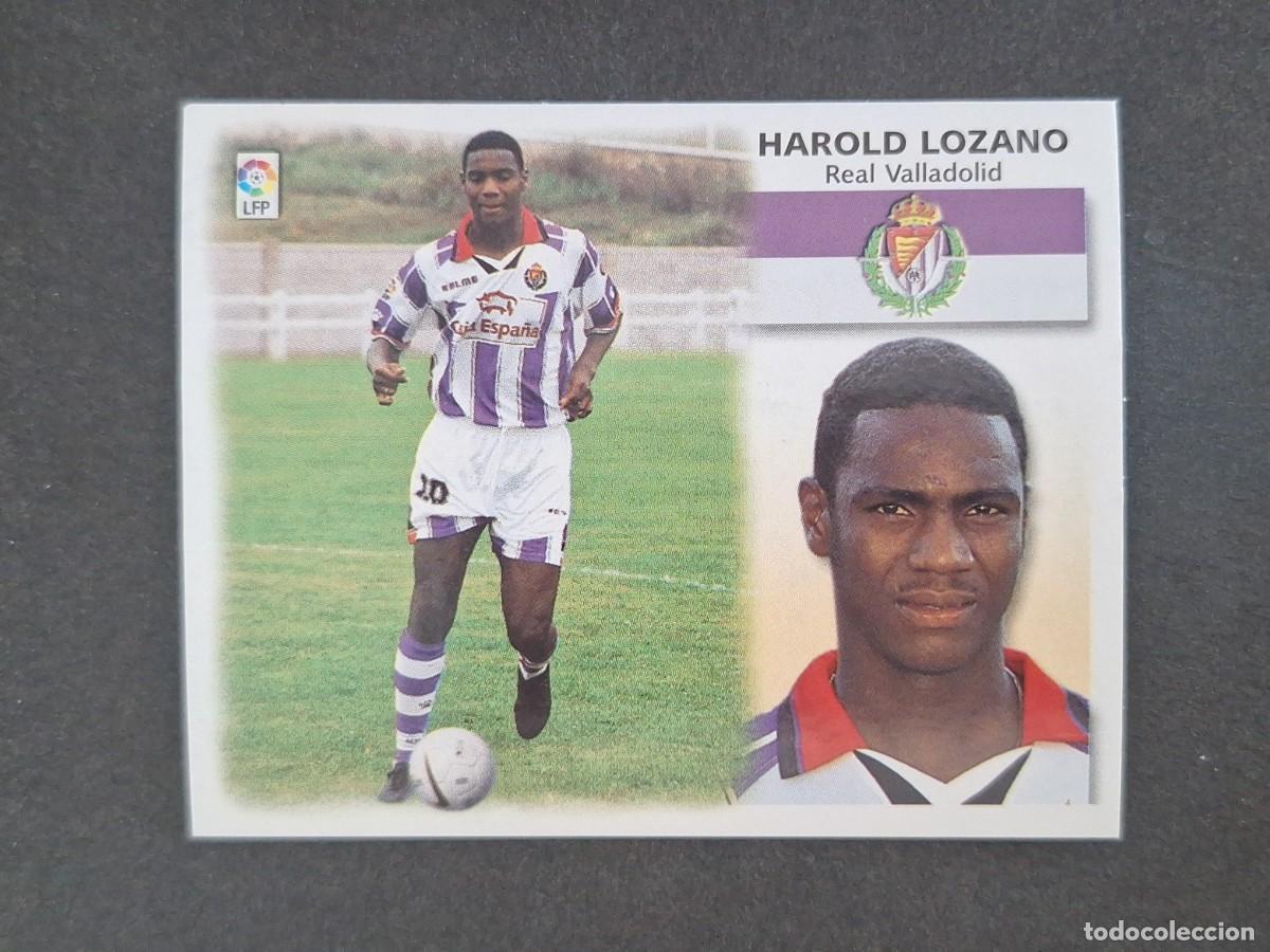 Cromos de f&uacute;tbol: L5 HAROLD LOZANO REAL VALLADOLID LIGA ESTE 1999 2000 99 00 NUNCA PEGADO SIN PEGAR