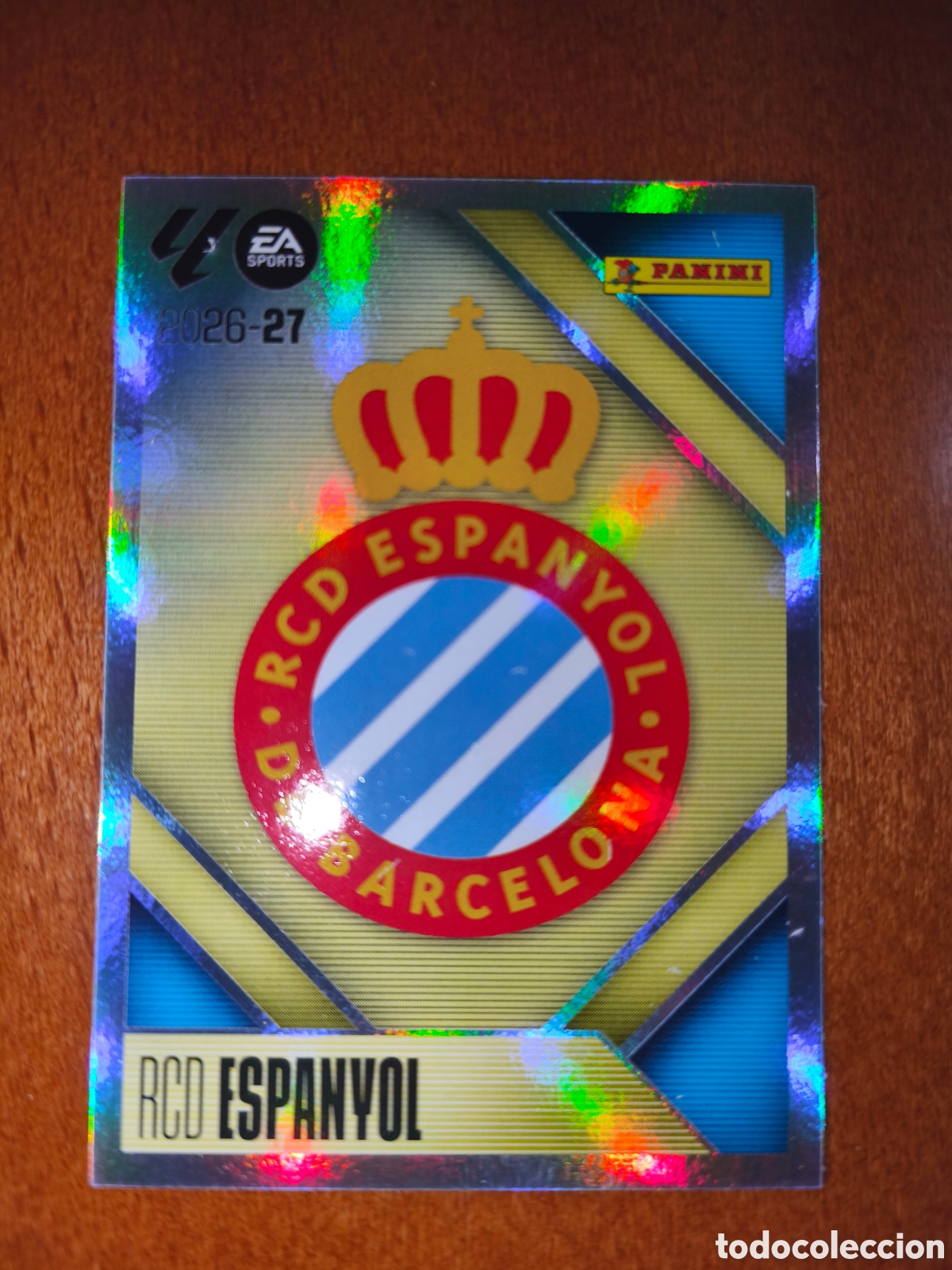 Football Stickers: Escudo RCD Espanyol n&deg;1 liga este 26/27