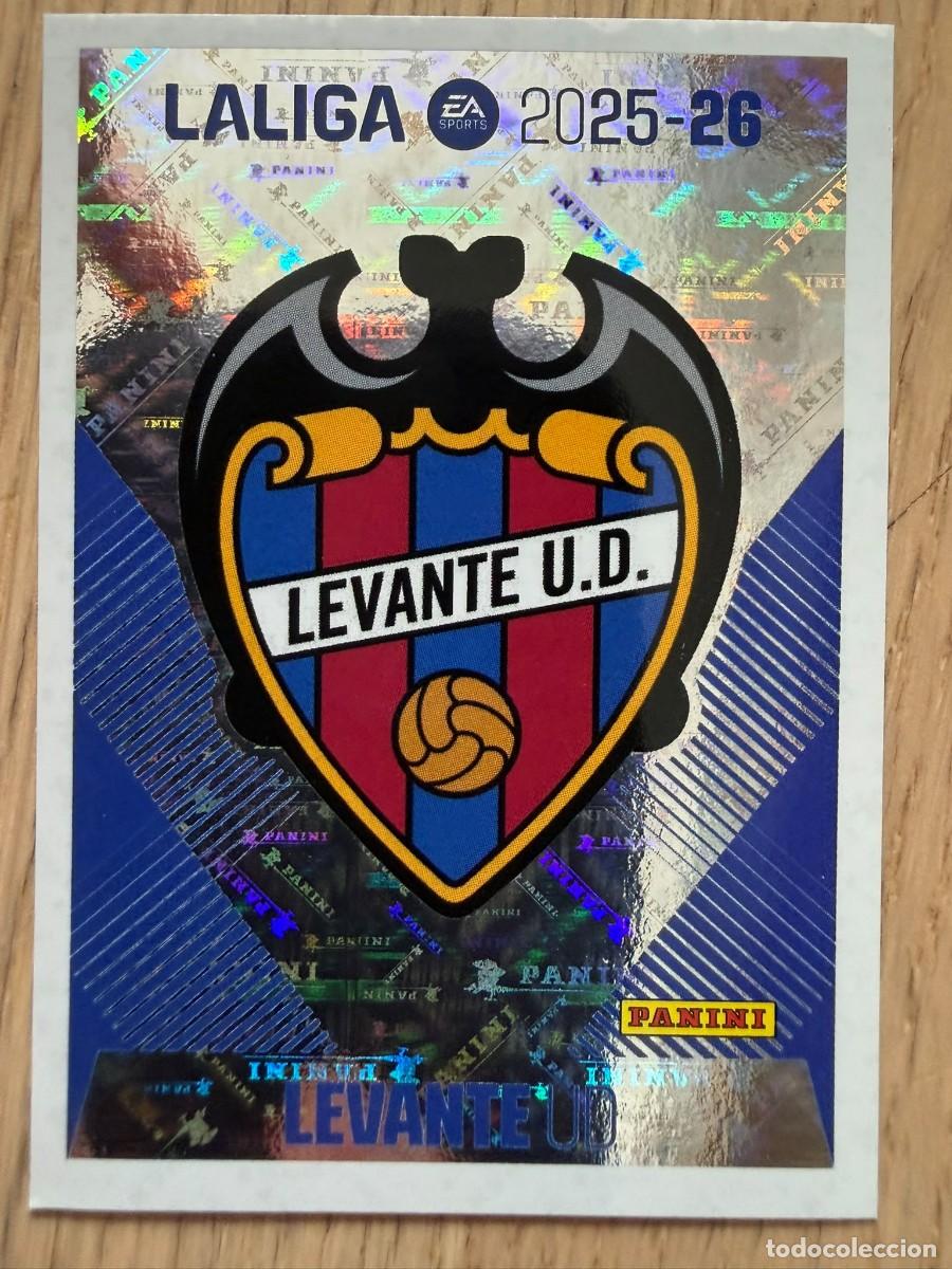 Football Stickers: 1 ESCUDO LEVANTE 25 26 2025 2026 LIGA EA SPORTS COLECCIONES ESTE SIN PEGAR STICKER