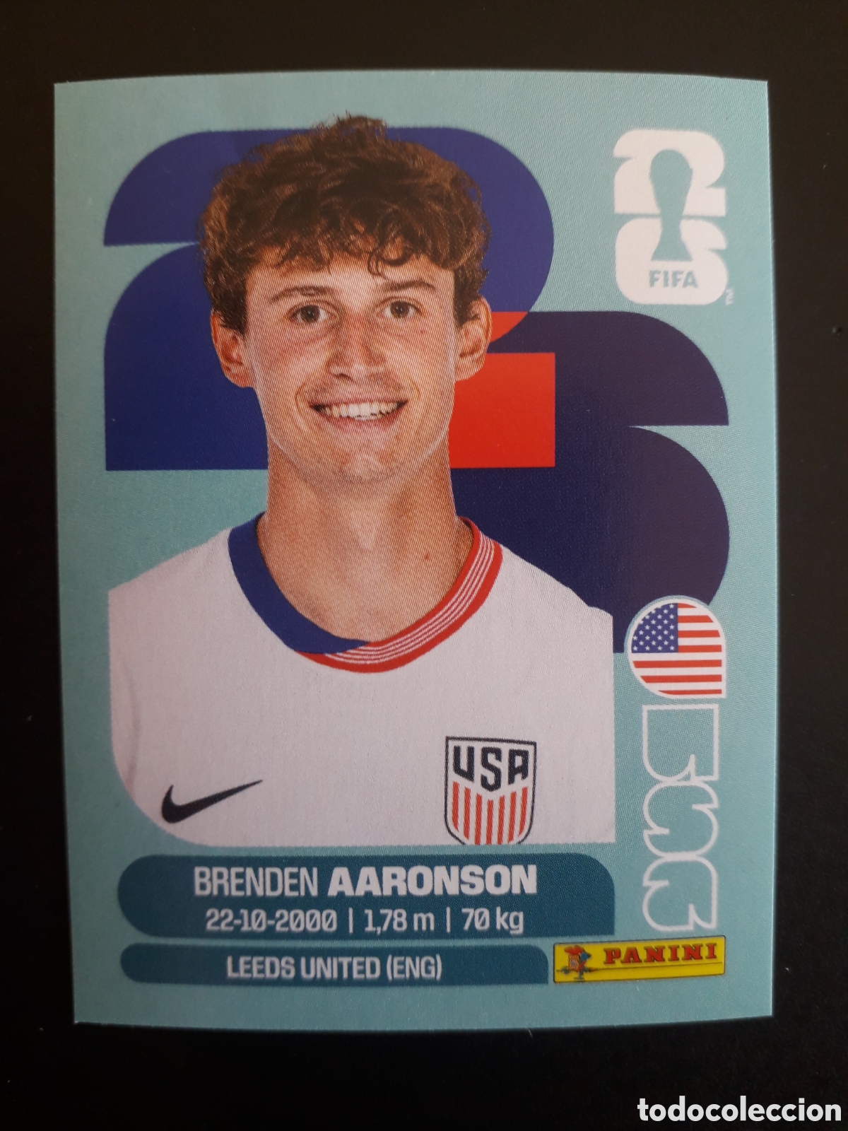 Football Stickers: AARONSON ESTADOS UNIDOS USA 17 MUNDIAL F&Uacute;TBOL 2026 FIFA WORLD CUP PANINI SIN PEGAR PEDIDO M&Iacute;NIMO 3&euro;.
