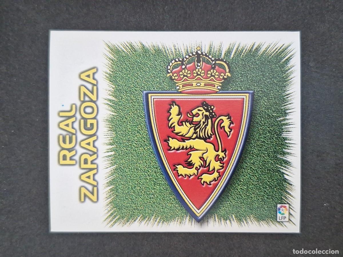 Cromos de f&uacute;tbol: L5 ESCUDO REAL ZARAGOZA LIGA ESTE 1999 2000 99 00 NUNCA PEGADO SIN PEGAR