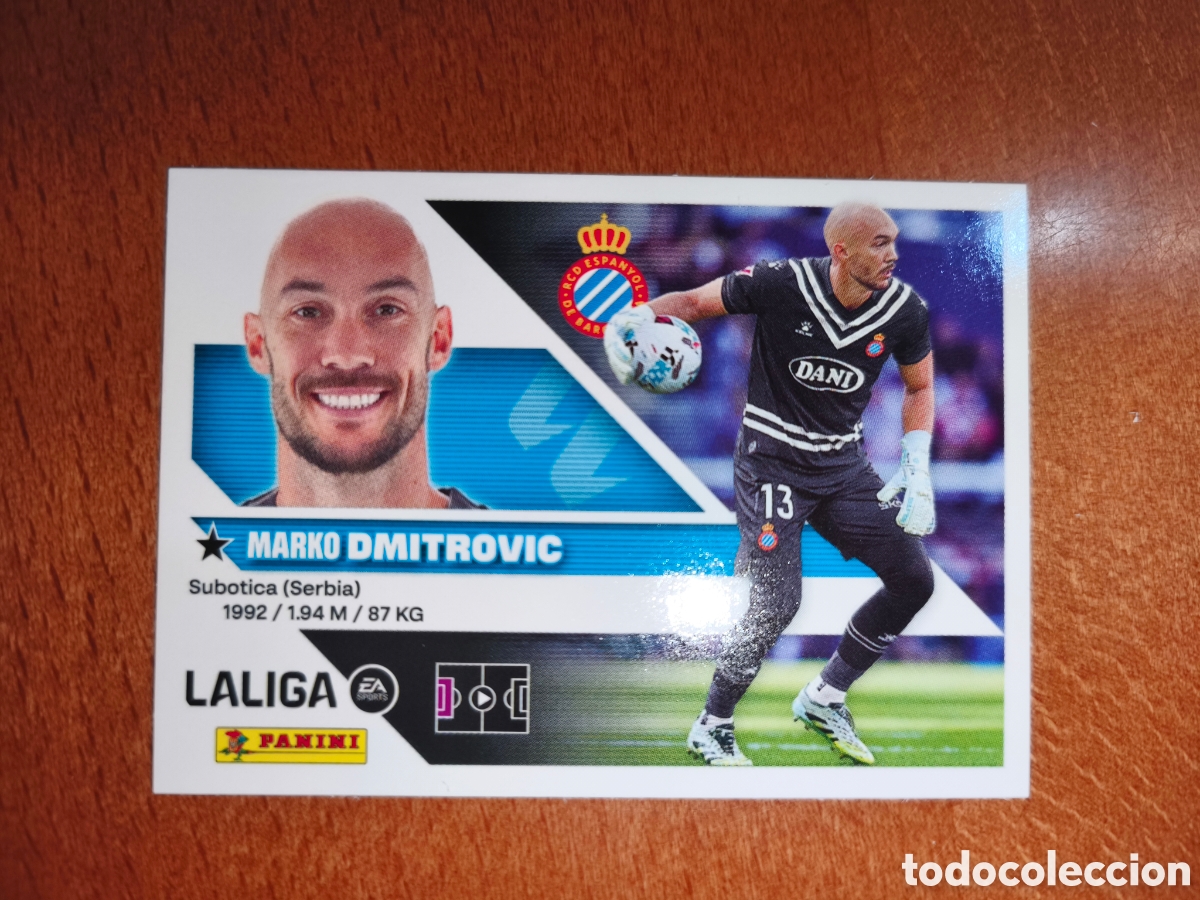 Cromos de f&uacute;tbol: Dmitrovic n&deg;3 liga este 26/27 Espanyol
