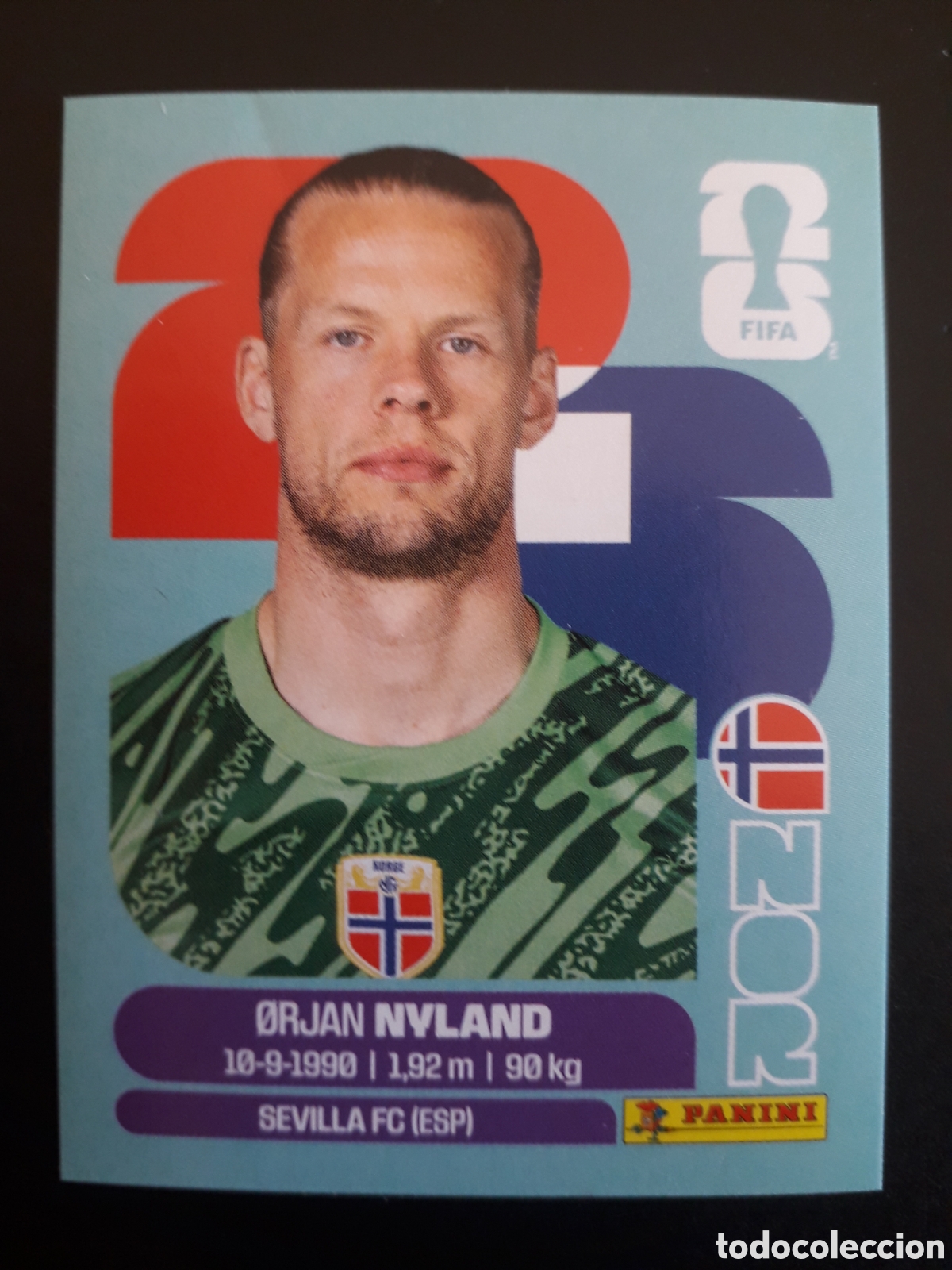 Cromos de Futebol: NYLAND NORUEGA NOR 2 MUNDIAL F&Uacute;TBOL 2026 FIFA WORLD CUP PANINI SIN PEGAR PEDIDO M&Iacute;NIMO 3&euro;