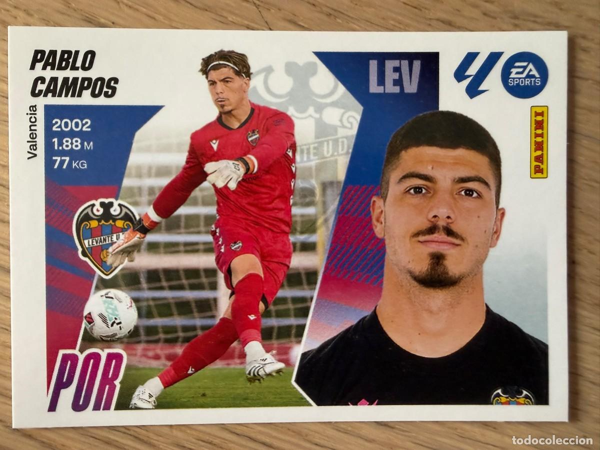 Cromos de f&uacute;tbol: 3 PABLO CAMPOS LEVANTE 25 26 2025 2026 LIGA EA SPORTS COLECCIONES ESTE SIN PEGAR STICKER