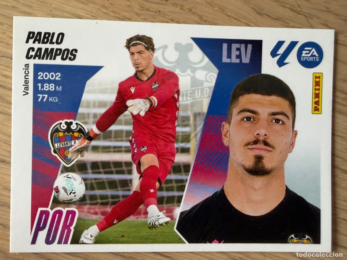Cromos de f&uacute;tbol: 3 PABLO CAMPOS LEVANTE 25 26 2025 2026 LIGA EA SPORTS COLECCIONES ESTE SIN PEGAR STICKER