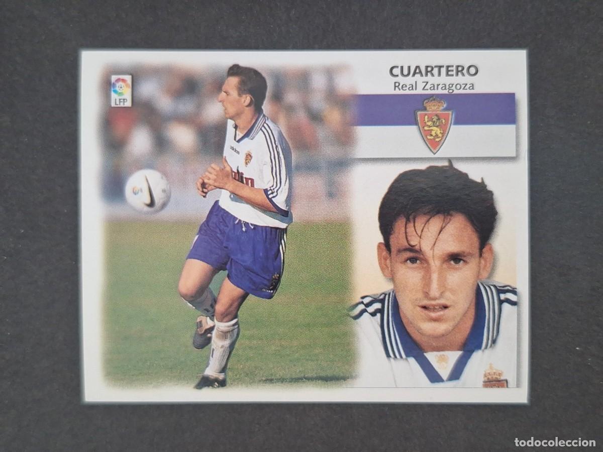 Cromos de f&uacute;tbol: L5 CUARTERO REAL ZARAGOZA LIGA ESTE 1999 2000 99 00 NUNCA PEGADO SIN PEGAR