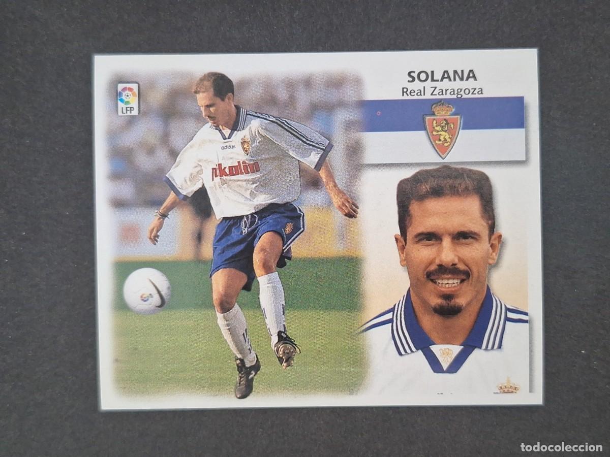 Cromos de f&uacute;tbol: L5 SOLANA REAL ZARAGOZA LIGA ESTE 1999 2000 99 00 NUNCA PEGADO SIN PEGAR