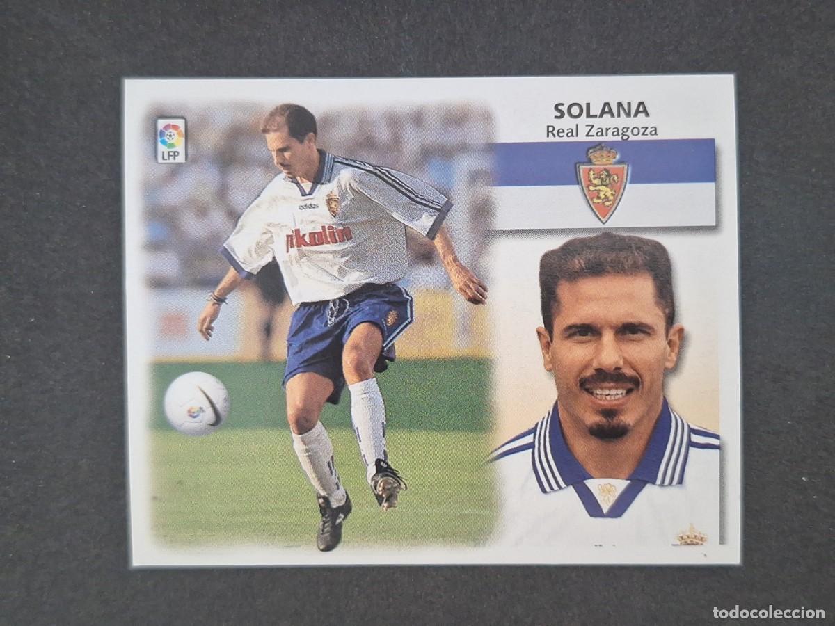 Cromos de f&uacute;tbol: L5 SOLANA REAL ZARAGOZA LIGA ESTE 1999 2000 99 00 NUNCA PEGADO SIN PEGAR