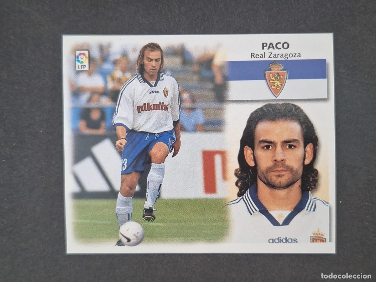 Cromos de f&uacute;tbol: L5 PACO REAL ZARAGOZA LIGA ESTE 1999 2000 99 00 NUNCA PEGADO SIN PEGAR