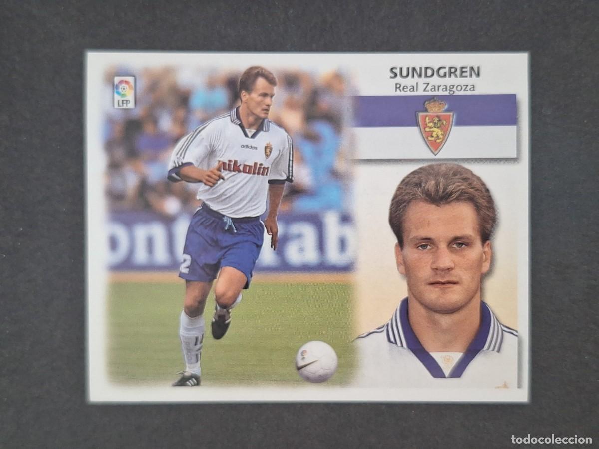 Cromos de f&uacute;tbol: L5 SUNDGREN REAL ZARAGOZA LIGA ESTE 1999 2000 99 00 NUNCA PEGADO SIN PEGAR