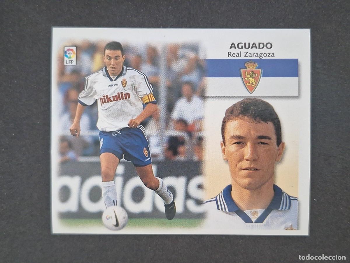Cromos de f&uacute;tbol: L5 AGUADO REAL ZARAGOZA LIGA ESTE 1999 2000 99 00 NUNCA PEGADO SIN PEGAR