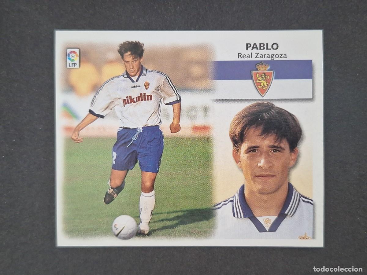 Cromos de f&uacute;tbol: L5 PABLO REAL ZARAGOZA LIGA ESTE 1999 2000 99 00 NUNCA PEGADO SIN PEGAR