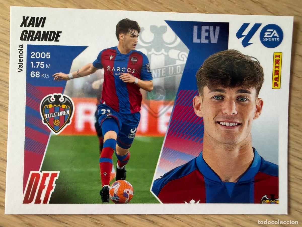 Cromos de f&uacute;tbol: 5 XAVI GRANDE LEVANTE 25 26 2025 2026 LIGA EA SPORTS COLECCIONES ESTE SIN PEGAR STICKER