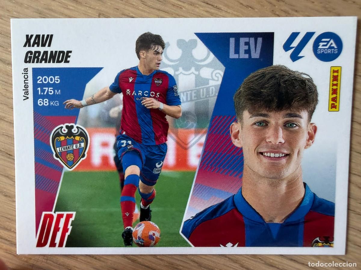 Cromos de f&uacute;tbol: 5 XAVI GRANDE LEVANTE 25 26 2025 2026 LIGA EA SPORTS COLECCIONES ESTE SIN PEGAR STICKER