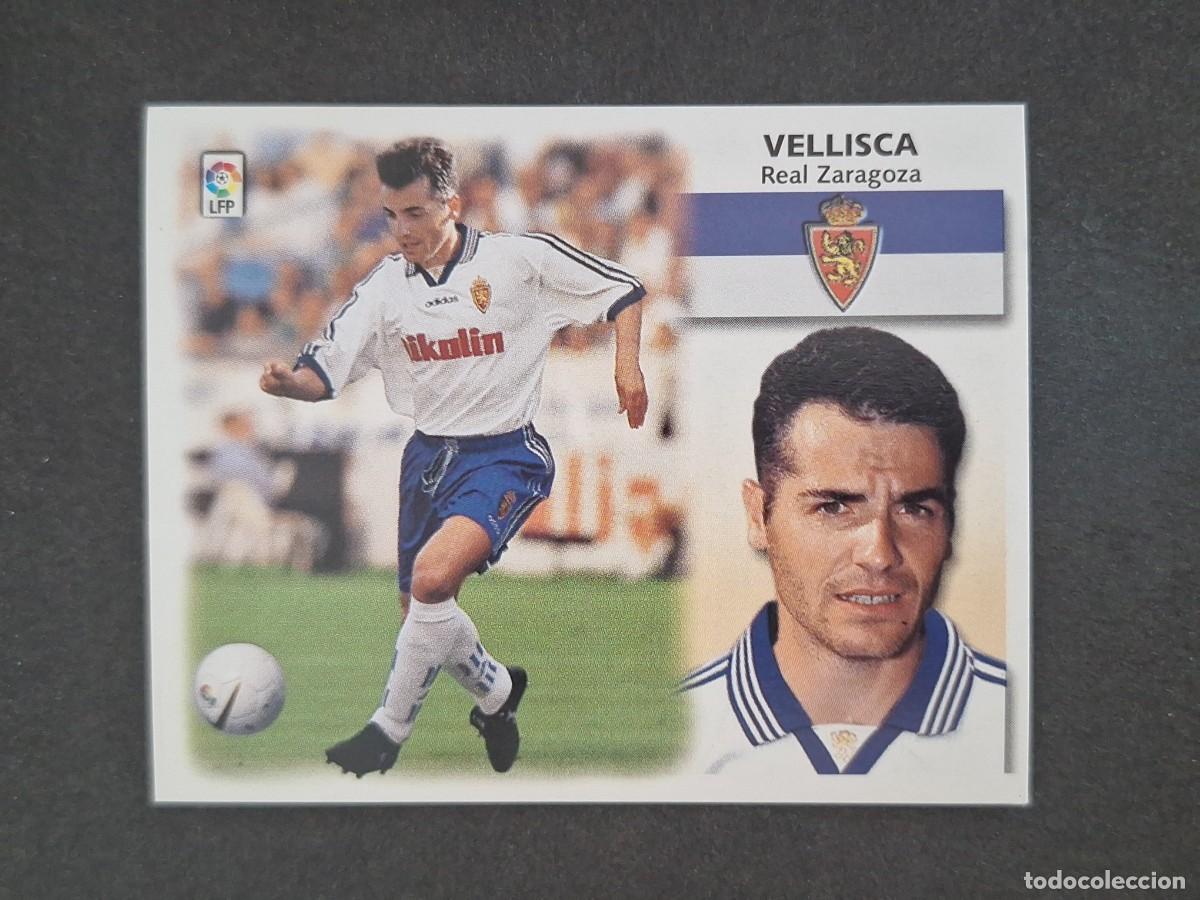 Cromos de f&uacute;tbol: L5 VELLISCA REAL ZARAGOZA LIGA ESTE 1999 2000 99 00 NUNCA PEGADO SIN PEGAR