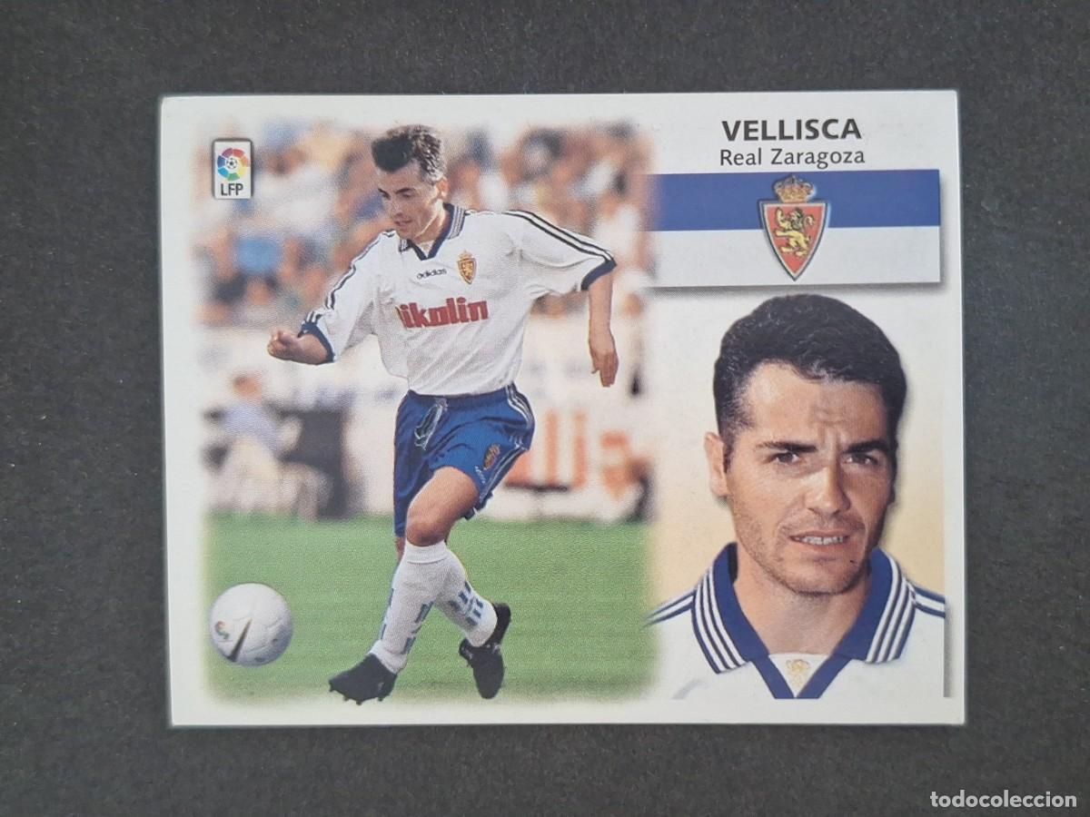 Cromos de f&uacute;tbol: L5 VELLISCA REAL ZARAGOZA LIGA ESTE 1999 2000 99 00 NUNCA PEGADO SIN PEGAR