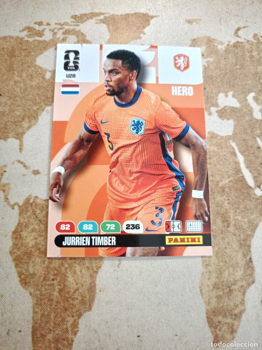 Cromos de f&uacute;tbol: U28 JURRIEN TIMBER Adrenalyn WORLD cup 2026