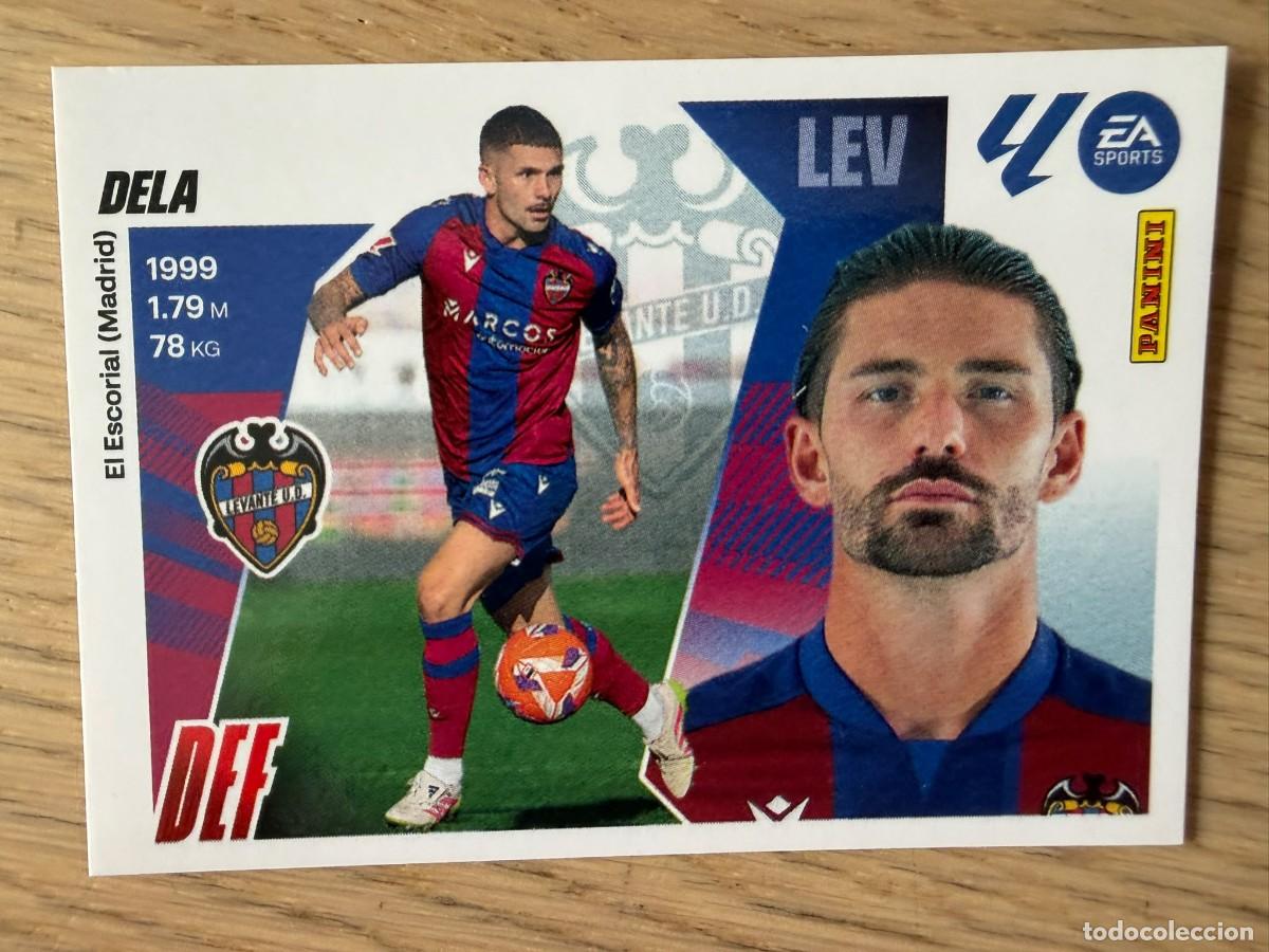 Cromos de f&uacute;tbol: 6 DELA LEVANTE 25 26 2025 2026 LIGA EA SPORTS COLECCIONES ESTE SIN PEGAR STICKER