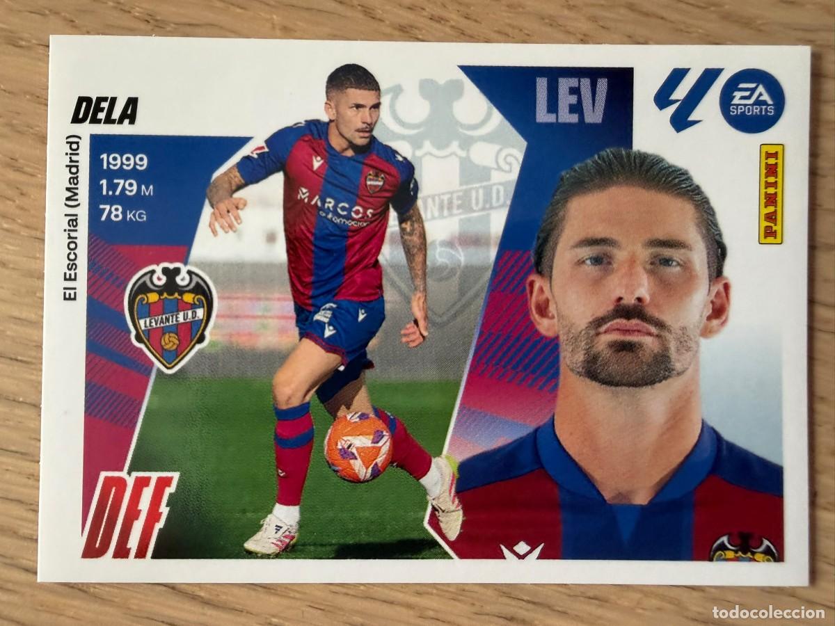Cromos de f&uacute;tbol: 6 DELA LEVANTE 25 26 2025 2026 LIGA EA SPORTS COLECCIONES ESTE SIN PEGAR STICKER