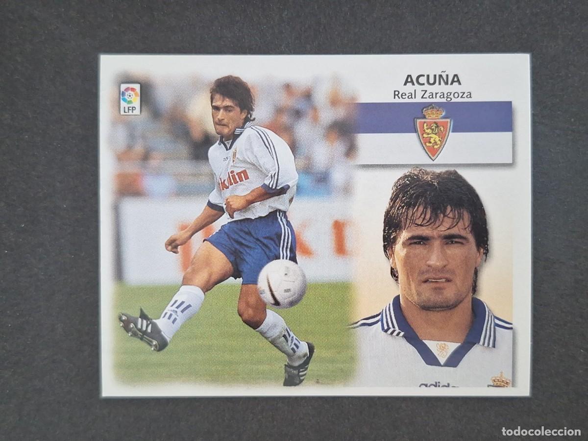 Football Stickers: L5 ACU&Ntilde;A REAL ZARAGOZA LIGA ESTE 1999 2000 99 00 NUNCA PEGADO SIN PEGAR