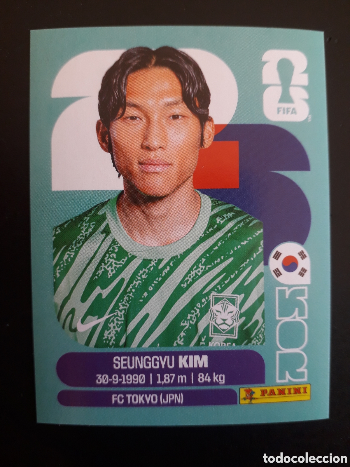 Cartes &agrave; collectionner de Football: SEUNGGYU KIM COREA DEL SUR KOR 3 MUNDIAL F&Uacute;TBOL 2026 FIFA WORLD CUP PANINI SIN PEGAR PEDIDO M&Iacute;NIM 3&euro;