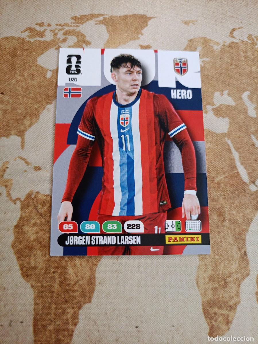 Cartes &agrave; collectionner de Football: U31 JORGEN STRAND LARSEN Adrenalyn WORLD cup 2026