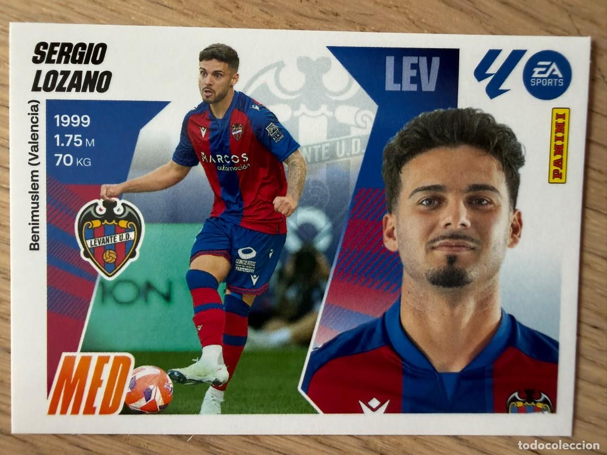 Cromos de f&uacute;tbol: 13 SERGIO LOZANO LEVANTE 25 26 2025 2026 LIGA EA SPORTS COLECCIONES ESTE SIN PEGAR STICKER