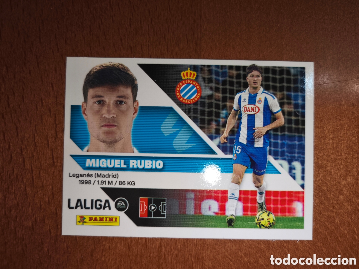Cromos de f&uacute;tbol: Miguel Rubio n&deg;9 liga este 26/27 Espanyol