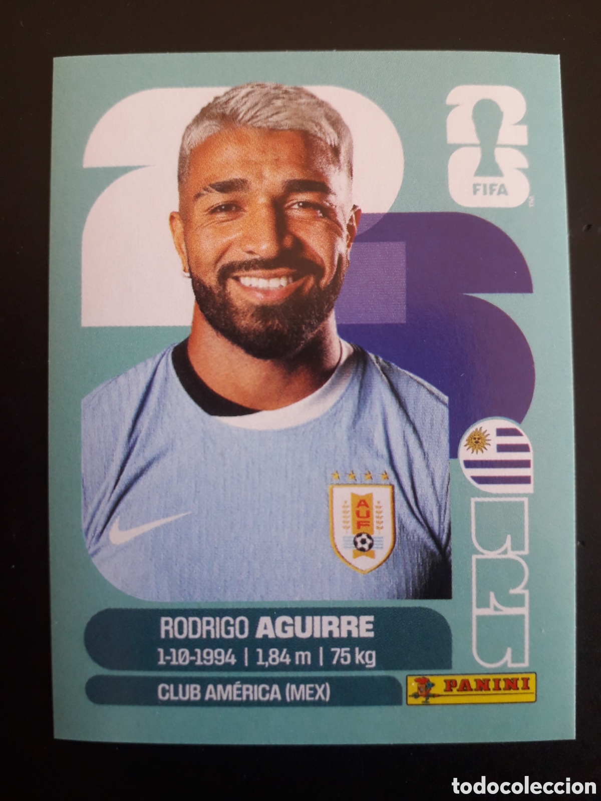 Figurine di Calcio: AGUIRRE URUGUAY URU 19 MUNDIAL F&Uacute;TBOL 2026 FIFA WORLD CUP PANINI SIN PEGAR PEDIDO M&Iacute;NIMO 3&euro;
