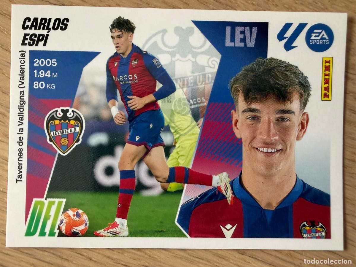 Cromos de f&uacute;tbol: 19A 19 A CARLOS ESPI LEVANTE 25 26 2025 2026 LIGA EA SPORTS COLECCIONES ESTE SIN PEGAR STICKER