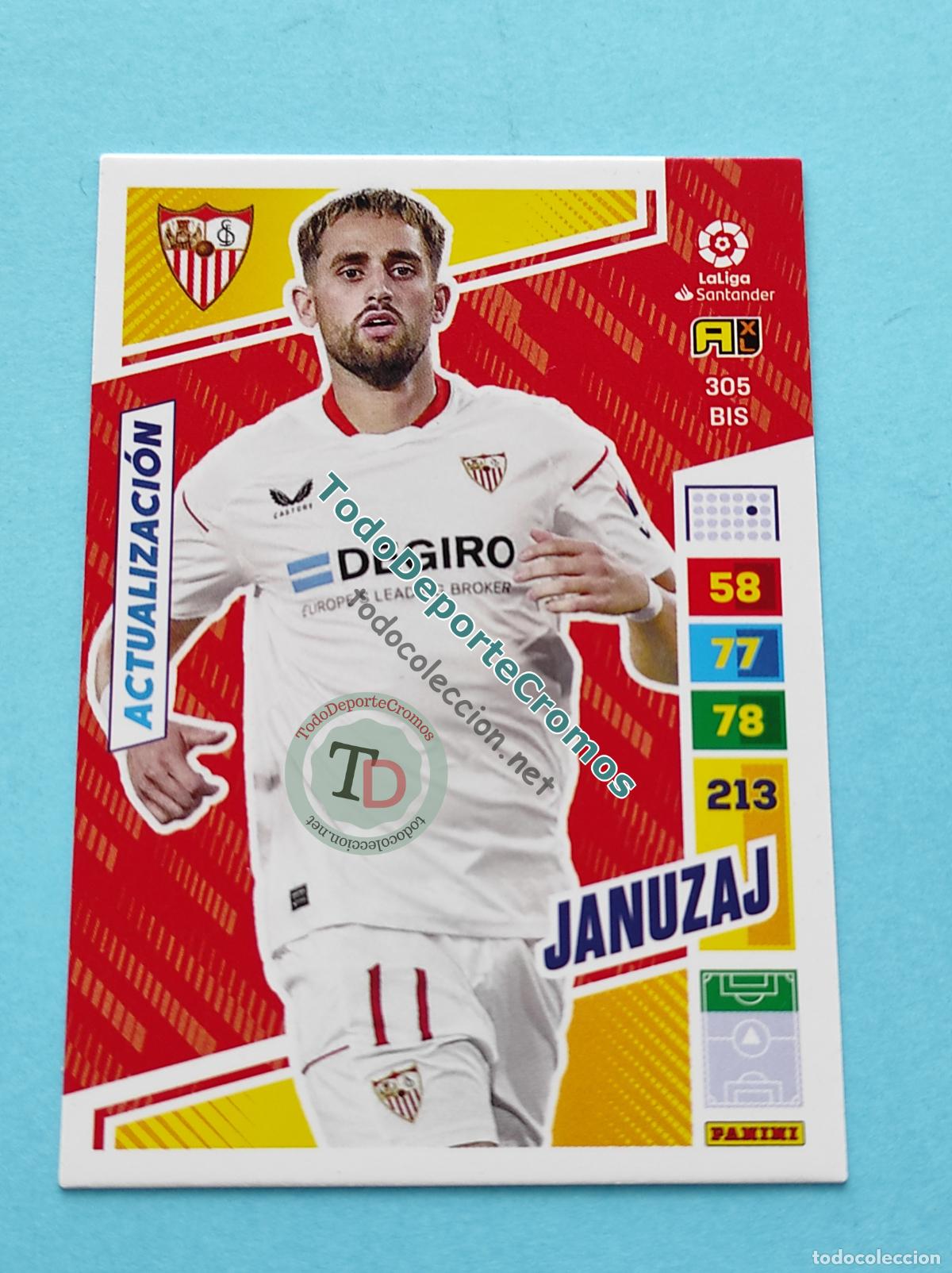 Cromos de Futebol: 305 BIS JANUZAJ (ACTUALIZACI&Oacute;N POCKET BOX) SEVILLA FC ADRENALYN XL 22 23 PANINI 2022/2023 AL2223